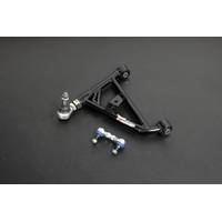 PILLOW BALL V2 REAR ADJUSTABLE LOWER CONTROL ARM W/ SWAY BAR LINK ARM BLACK NISSAN SILVIA 180SX S13, FAIRLADY Z32 89-00, SKYLINE R32 GST-T/GT-R, CEFIR